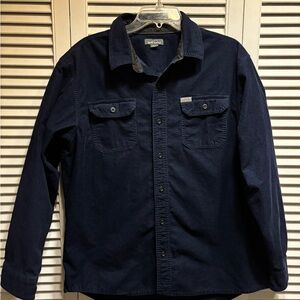 Eddie Bauer Dark Blue Waffle Knit Shirt